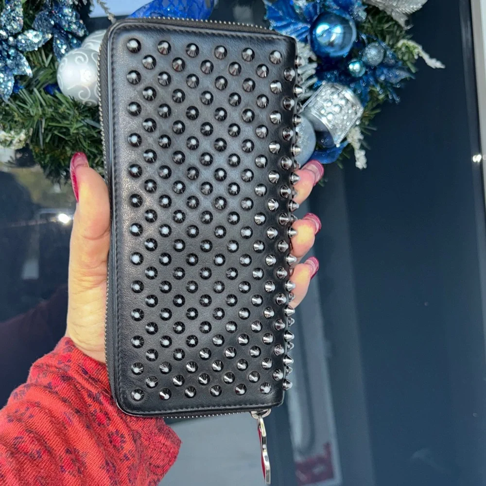 Christian Louboutin Studded Black Wallet